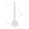 Wrapables Acrylic Hanging Crystal Bead Strands for Chandeliers, Garlands, Wedding Decorations, Christmas Tree Ornaments (20pcs)